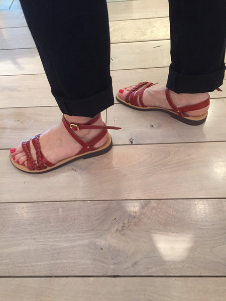 Daphne Greek Leather Sandals