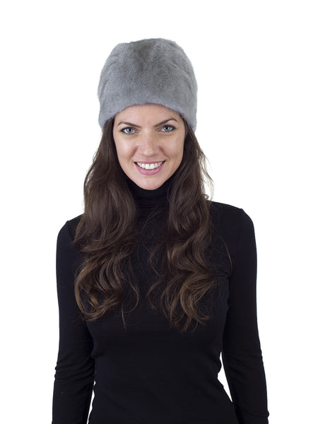 Grey Mink Hat